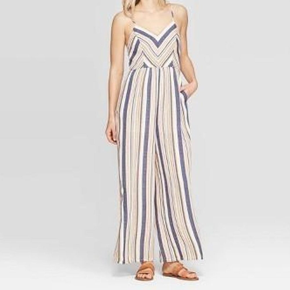 Women's Striped Jumpsuit
